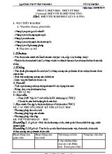 Giáo án Vật lý Lớp 11 Ban cơ bản - Chương trình cả năm - Năm học 2019-2020 - Trường THPT Yên Thành 3